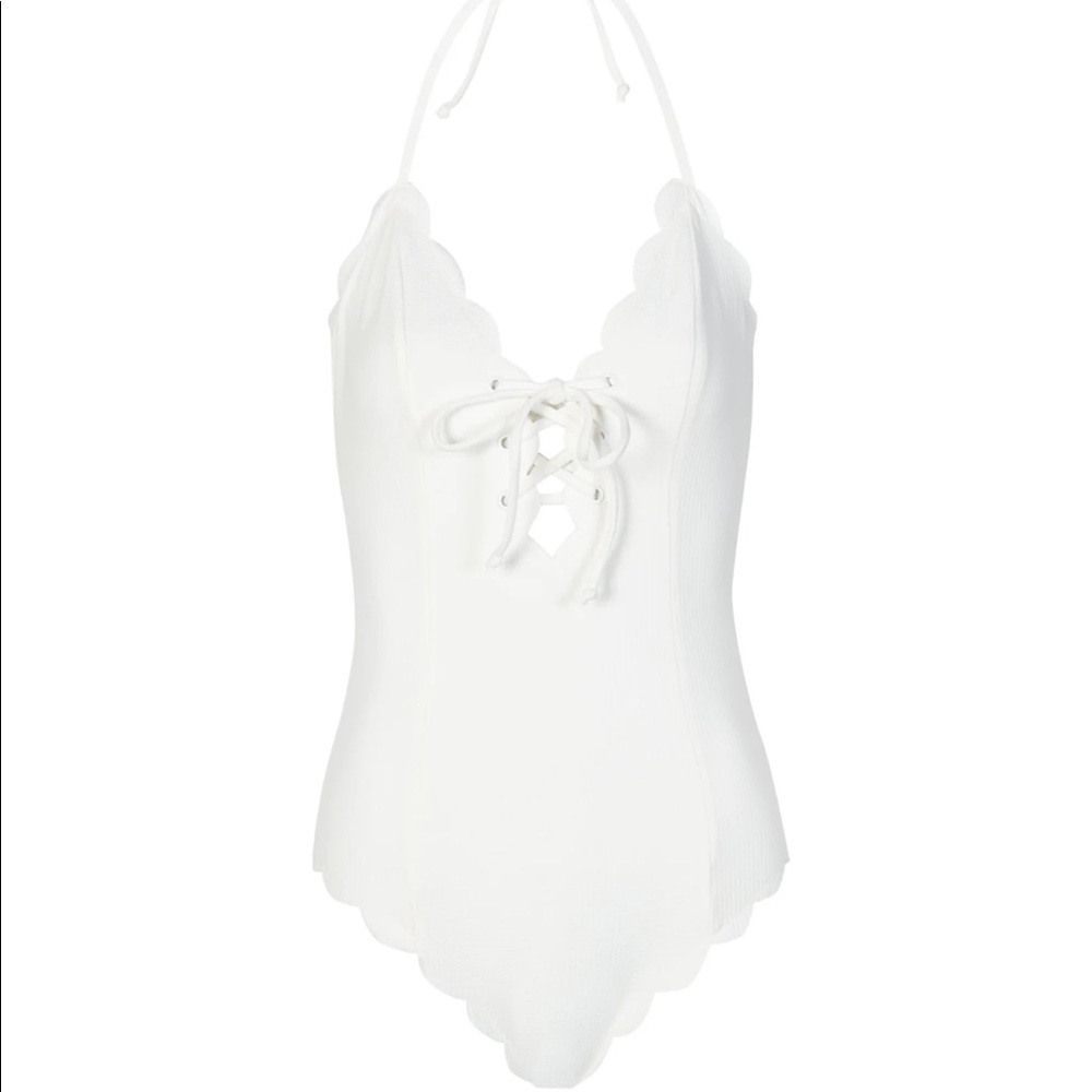 Marysia Broadway Halter Swimsuit in Coconut